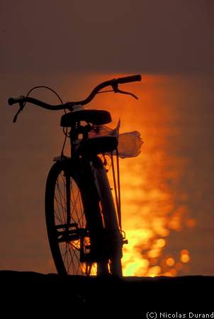 Bike at sunrise